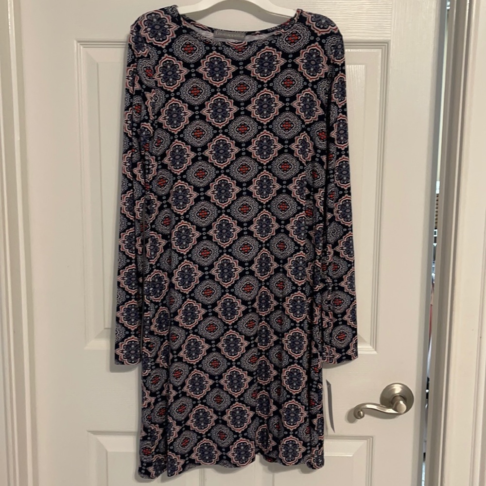 NWT Loveappella Geometric Sheath  Dress